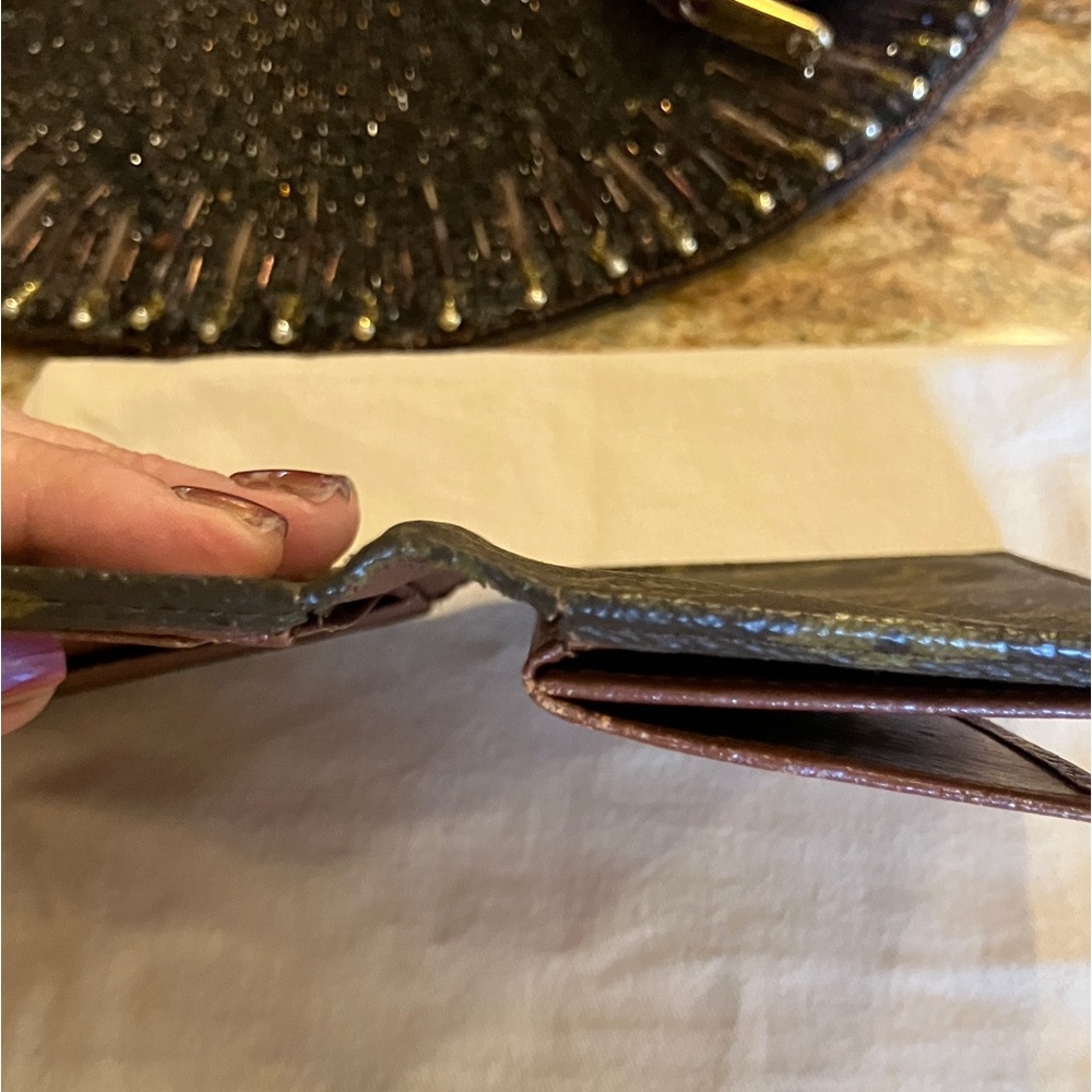 Louis Vuitton Monogram Wallet Card Holder - Dark Brown and Gold - Picture 9 of 16